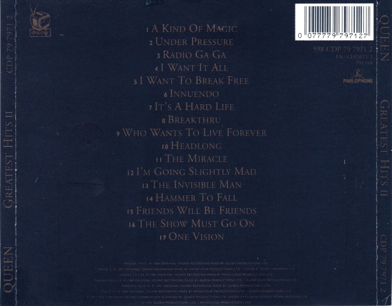 Queen  Greatest Hits II : Back